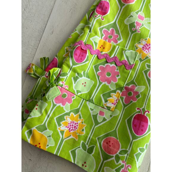 Y2K Vintage Lilly Pulitzer Little Lilly Bardot Green A-Maze-Ing Dress 3T NWT - Picture 6 of 6